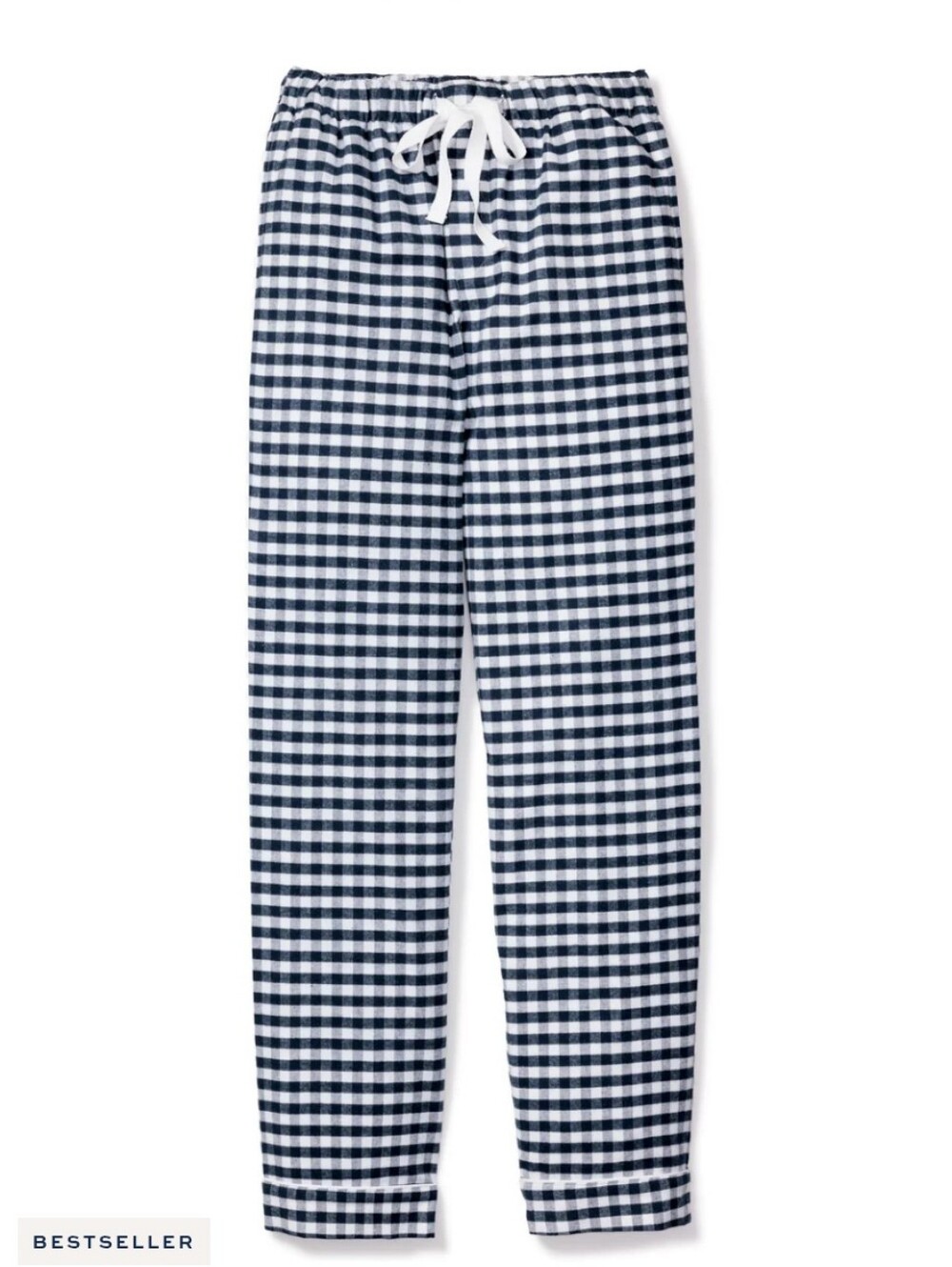 Men's Twill Pajama Pant in Navy Gingham 100% Cotton NWT Size L